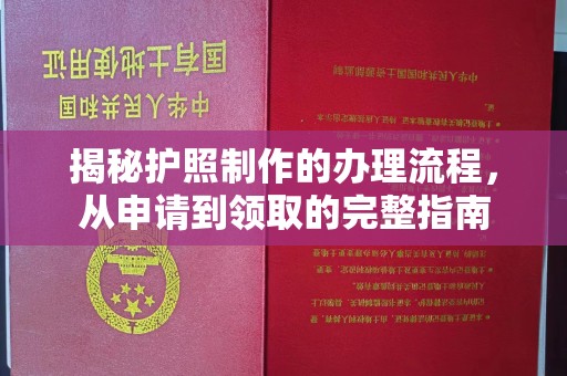 崆峒揭秘护照制作的办理流程，从申请到领取的完整指南